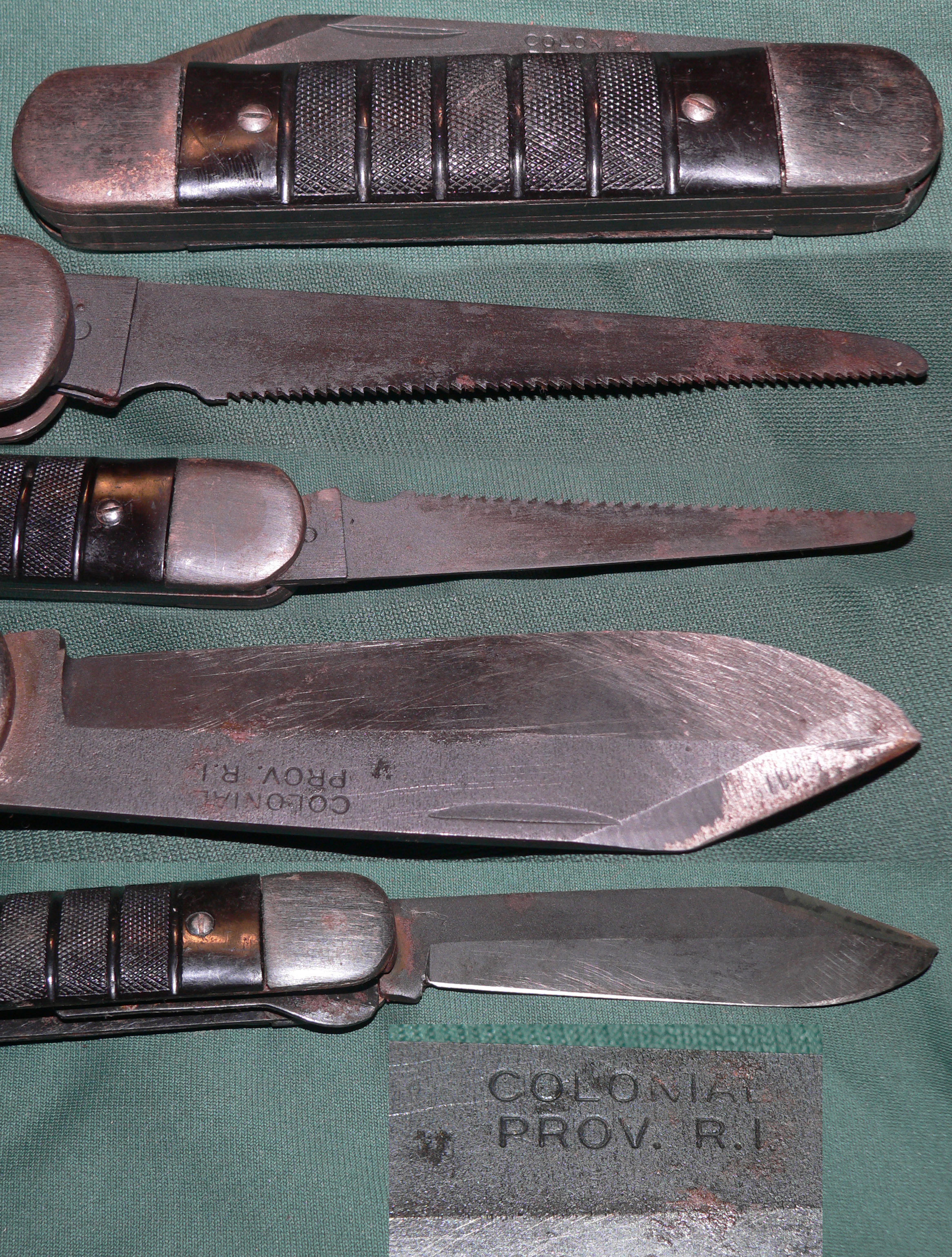 Colonial folding survival knife (Cole III p140)